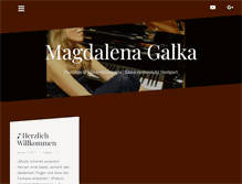 Tablet Screenshot of magdalena-galka.de